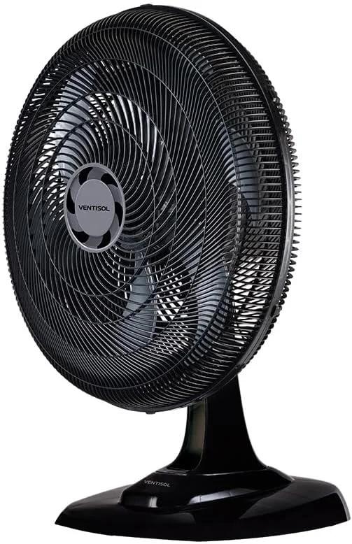 Ventilador de Mesa Ventisol Turbo 6 Pás 50cm Preto 127V