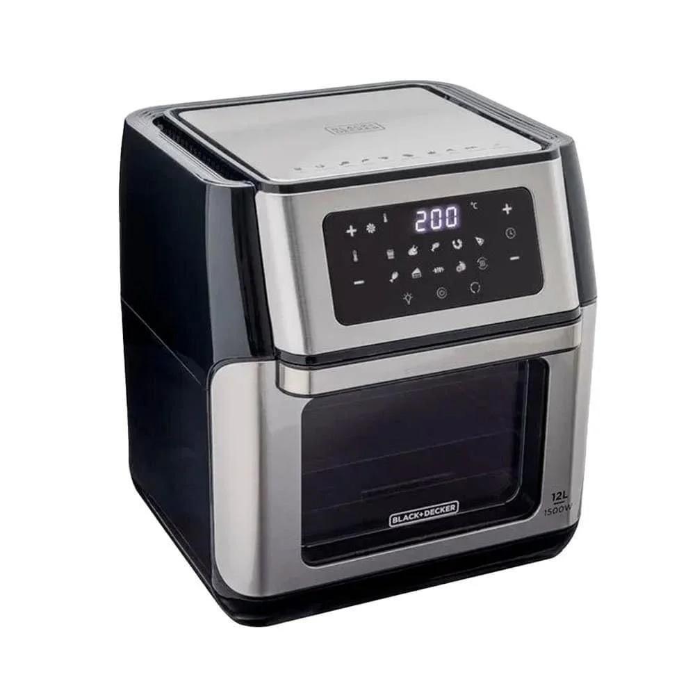 Air Fryer Oven Black+Decker 5 em 1 Gourmand Gris 12L 127V